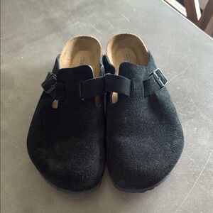 Birkenstock black slip on Boston clog size 40